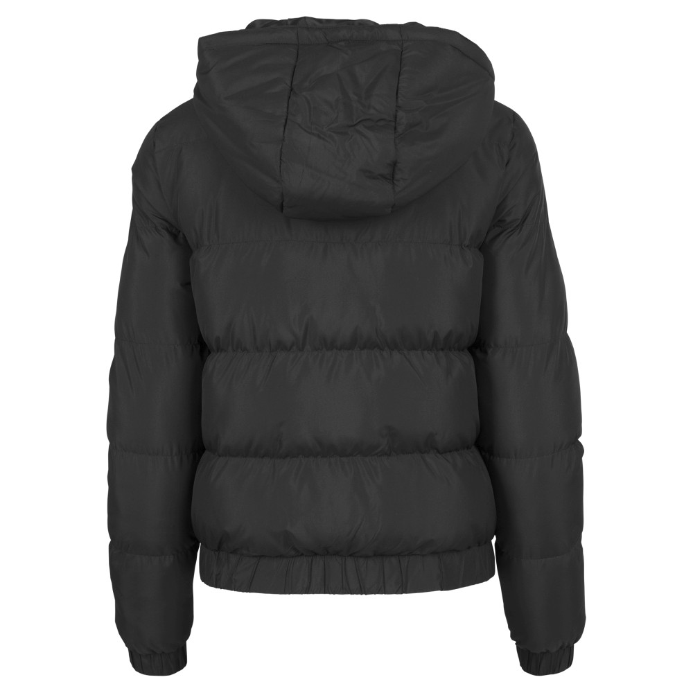 Urban Classics - Hooded Puffer Kinder Jacket - Zwart